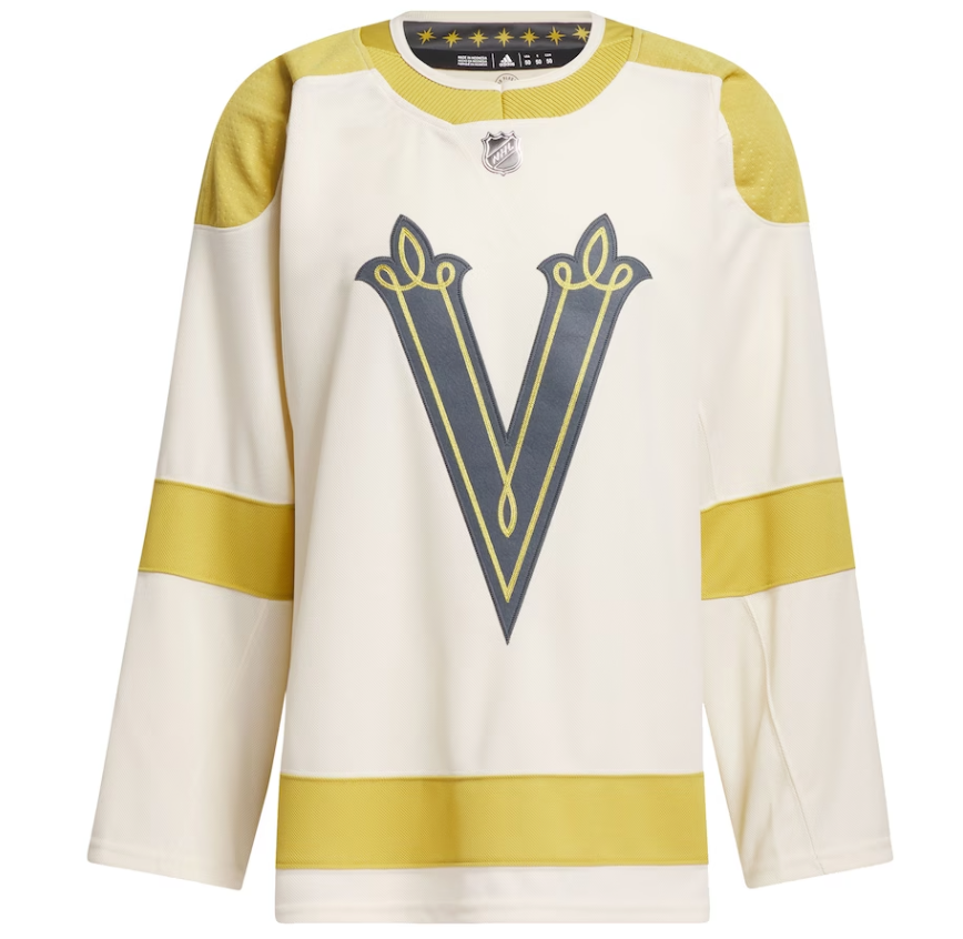 Men's Vegas Golden Knights adidas Cream 2024 NHL Winter Classic
