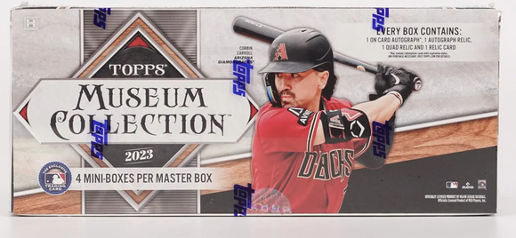 2023 Topps Museum Collection Baseball Hobby Box 4 Mini-Boxes per Master Box, 5 Cards per Mini-Box
