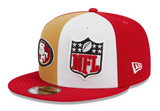 Men's New Era Gold/Scarlet San Francisco 49ers 2023 Sideline Primary Logo 9FIFTY Snapback Hat