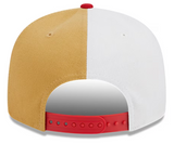 Men's New Era Gold/Scarlet San Francisco 49ers 2023 Sideline Primary Logo 9FIFTY Snapback Hat