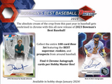 2023 Bowman's Best Baseball Hobby Box 2 Mini-Boxes per Box, 6 Packs per Mini-Box, 5 Cards per Pack
