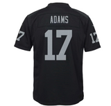 Kids Nike Davante Adams Black Silver Las Vegas Raiders Game NFL Home Football Jersey - Multiple Sizes