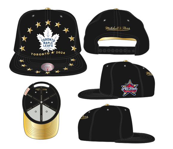 Men's 2024 NHL All Star Mitchell & Ness Paramount Snapback Hat Cap - Toronto Maple Leafs