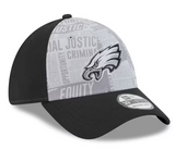Men's New Era Gray/Black NFL Philadelphia Eagles 2023 Inspire Change 39THIRTY Flex Hat