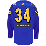 Men's 2024 NHL All-Star Game adidas x drew house Blue Primegreen Authentic Jersey - Auston Matthews