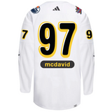 Men's 2024 NHL All-Star Game adidas x drew house White Primegreen Authentic Jersey - Connor McDavid