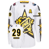 Men's 2024 NHL All-Star Game adidas x drew house White Primegreen Authentic Jersey - Leon Draisaitl