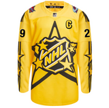 Men's 2024 NHL All-Star Game adidas x drew house Yellow Primegreen Authentic Jersey - Nathan MacKinnon