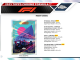 2023 Topps Chrome F1 Formula 1 Racing Hobby Box 20 Packs per Box, 4 Cards per Pack
