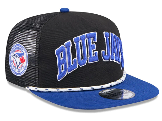 Men's Toronto Blue Jays New Era Two Tone Throwback Bar Golfer Meshback Snapback Hat