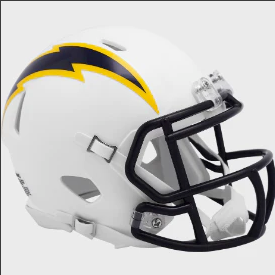 NFL Football Riddell Los Angeles Chargers 2022 Colour Rush Navy Mini Revolution Speed Replica Helmet