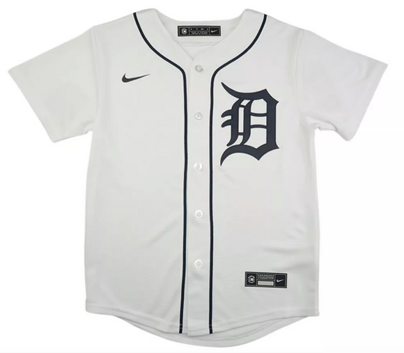 Detroit Tigers Nike Youth Home Limited Blank MLB Baseball Jersey - White