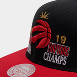 Men’s NBA Toronto Raptors Mitchell & Ness Champ Is Here Snapback Hat – Black/Red