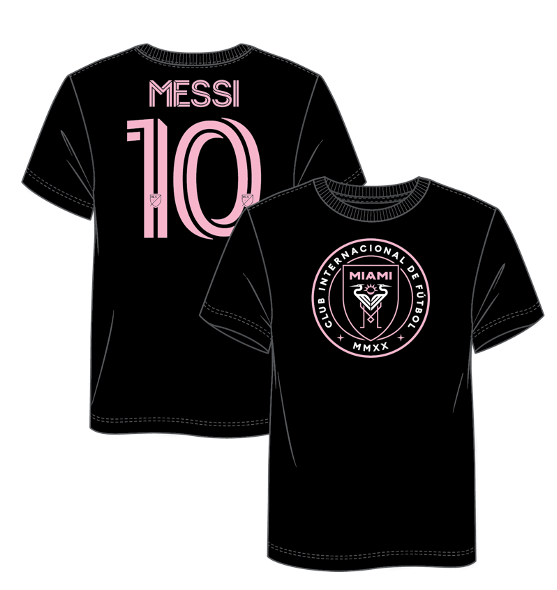 Lionel Messi Inter Miami CF Fanatics Branded Team Authentic Player Name & Number T-Shirt - Black