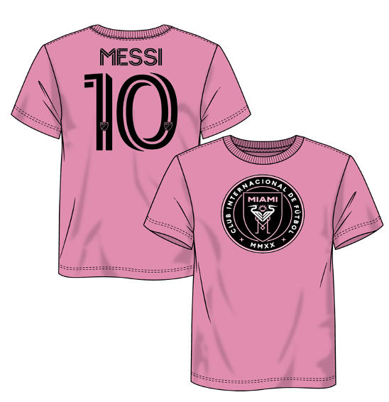 Lionel Messi Inter Miami CF Fanatics Branded Team Authentic Player Name & Number T-Shirt - Pink