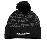 Vancouver Grizzlies Mitchell & Ness Meaningful Words Cuffed Knit Hat with Pom - Black