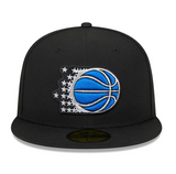 Men's New Era Black Classic Orlando Magic NBA Basketball 59FIFTY Fitted Hat