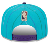 Men's New Era Stripe Classic Charlotte Hornets NBA Basketball 9FIFTY Snapback Hat