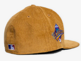 Toronto Blue Jays New Era 59fifty 1993 World Series Side Patch Fitted Custom Wheat Hat Cap - Corduroy