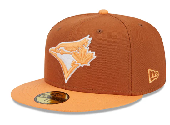 Men's Toronto Blue Jays MLB New Era 9Fifty Colour Pack Snapback Hat Cap - Earthly Brown/Orange