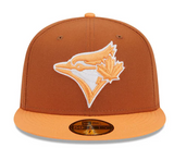 Men's Toronto Blue Jays MLB New Era 9Fifty Colour Pack Snapback Hat Cap - Earthly Brown/Orange