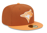 Men's Toronto Blue Jays MLB New Era 9Fifty Colour Pack Snapback Hat Cap - Earthly Brown/Orange