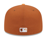 Men's Toronto Blue Jays MLB New Era 9Fifty Colour Pack Snapback Hat Cap - Earthly Brown/Orange