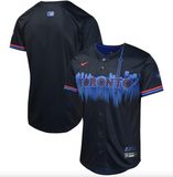 Kids Toronto Blue Jays Nike 2024 City Connect Limited Blank Navy Jersey - 4 Size Groups (Copy)