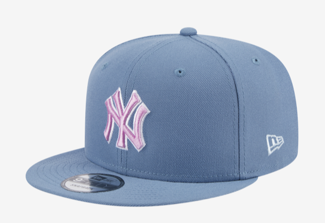 Baseball Blue And Pink Ny Yankees Hat 47 Clean Up MLB New York