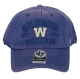 Men's Winnipeg Blue Bombers '47 Clean Up Dusted Steuben Hat Cap NFL Football Adjustable Strap