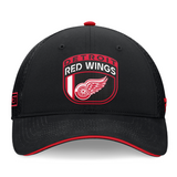 Men's Detroit Red Wings Fanatics Black 2024 NHL Draft On Stage Trucker Adjustable Hat