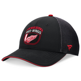 Men's Detroit Red Wings Fanatics Black 2024 NHL Draft On Stage Trucker Adjustable Hat