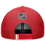 Men's Calgary Flames Fanatics 2024 NHL Draft On Stage Trucker Adjustable Hat - Red