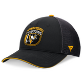 Men's Pittsburgh Penguins Fanatics 2024 NHL Draft On Stage Trucker Adjustable Hat - Black