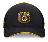 Boston Bruins Fanatics 2024 NHL Draft On Stage Trucker Adjustable Hat - Black