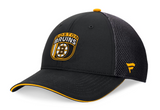 Boston Bruins Fanatics 2024 NHL Draft On Stage Trucker Adjustable Hat - Black