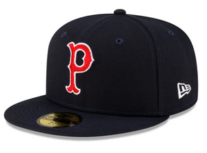 Men's Worcester Red Sox P Logo New Era Navy Theme Nights 59FIFTY Fitted Hat