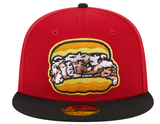 Men's Bowie Baysox New Era Red Theme Nights Pit Beef 59FIFTY Fitted Hat