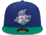 Men's New Era MiLB Baseball Royal Hartford Yard Goats Theme Night 59FIFTY Fitted Hat