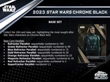 2023 Topps Star Wars Chrome Black Hobby Box 1 Encased Autograph + 1 Pack per Box