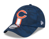 Chicago Bears New Era 2024 Sideline 9FORTY Stretch-Snap Hat - Navy