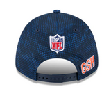 Chicago Bears New Era 2024 Sideline 9FORTY Stretch-Snap Hat - Navy