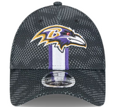 Baltimore Ravens New Era 2024 Sideline 9FORTY Stretch-Snap Hat - Black