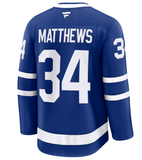 Men's Toronto Maple Leafs Auston Matthews Fanatics Blue Captain Patch Home Premium Jersey