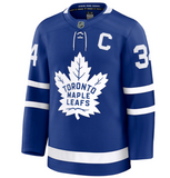 Men's Toronto Maple Leafs Auston Matthews Fanatics Blue Captain Patch Home Premium Jersey