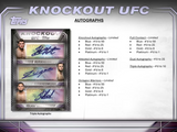 2024 Topps Knockout UFC Hobby Box 4 Packs Per Box, 10 Cards Per Pack