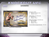 2024 Topps Knockout UFC Hobby Box 4 Packs Per Box, 10 Cards Per Pack