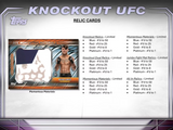 2024 Topps Knockout UFC Hobby Box 4 Packs Per Box, 10 Cards Per Pack