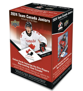 2024 Upper Deck Team Canada Juniors. Hockey Blaster Box  6 packs per box, 5 cards per pack