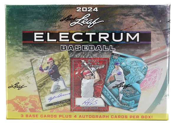 2024 Leaf Electrum Baseball Hobby Box 7 Cards per Box